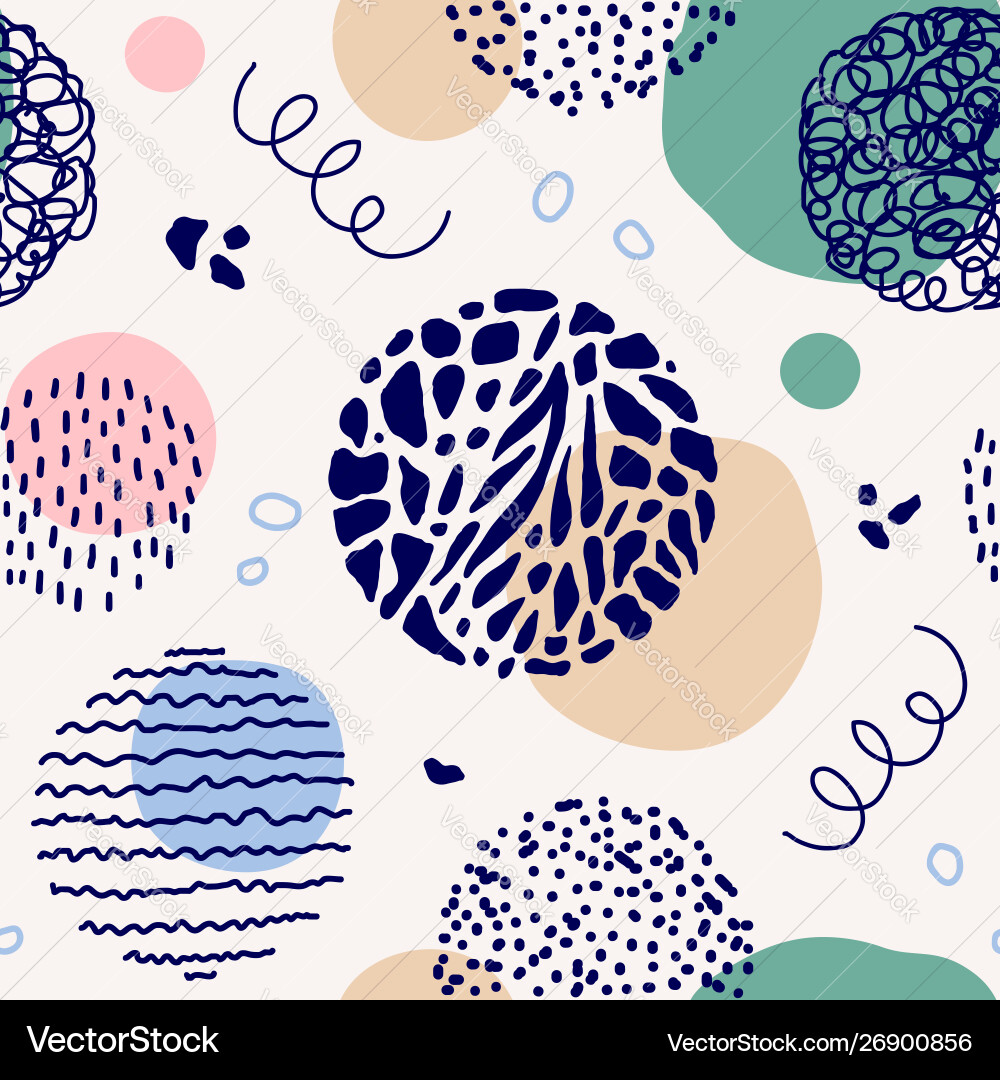 Abstract Pattern with Shapes vector image