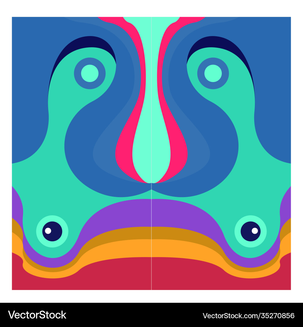 Colorful geometric and curve background pattern Vector Image
