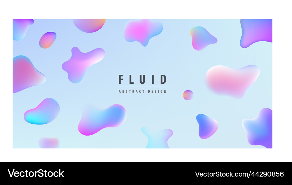 Colorful template banner abstract vector image