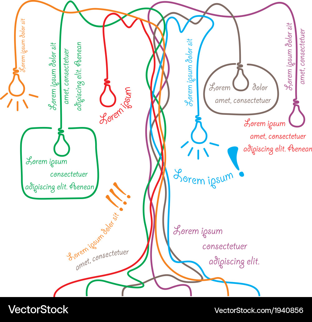 Concept of colorful tree for different design Vector Image