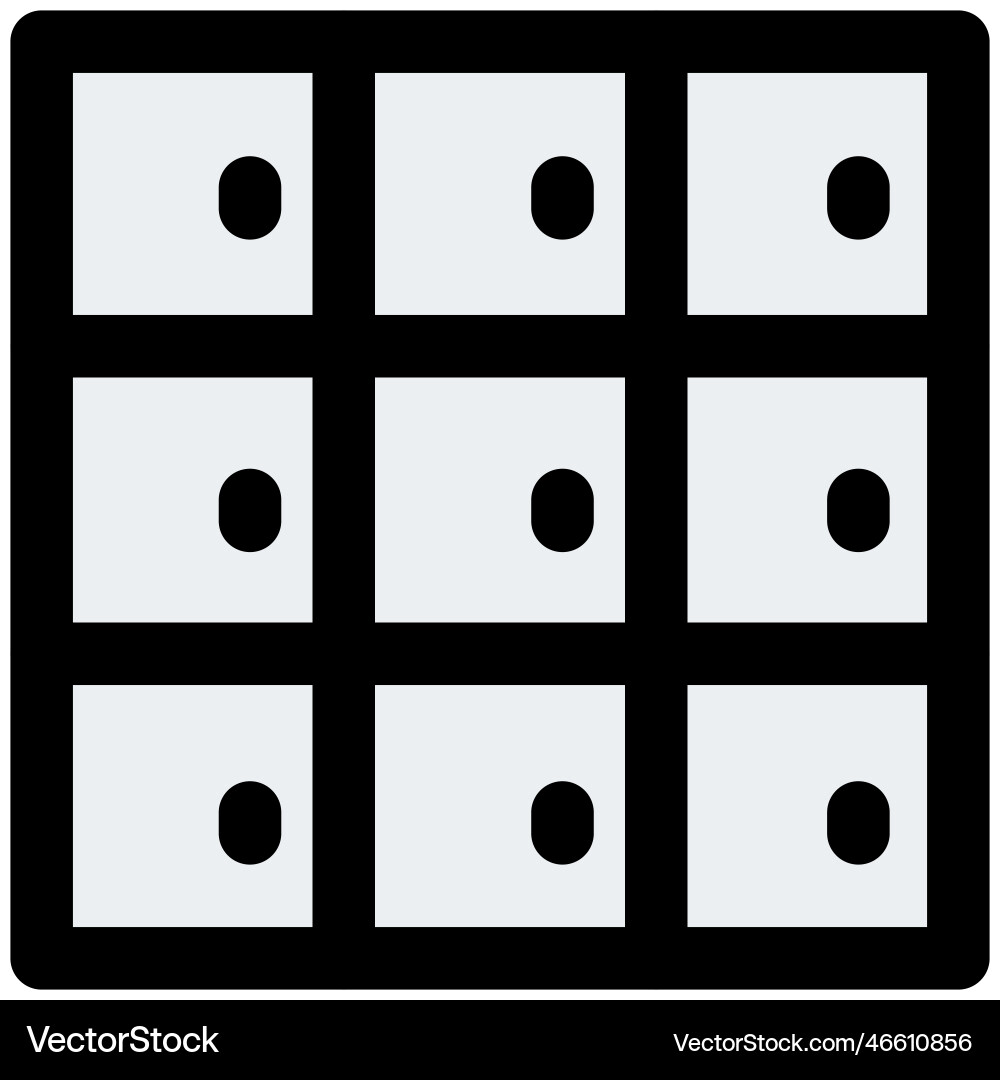 Cubbies a shelf for storing items Vector Image
