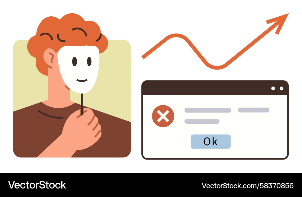 Data Deception: Error Mask Vector Image