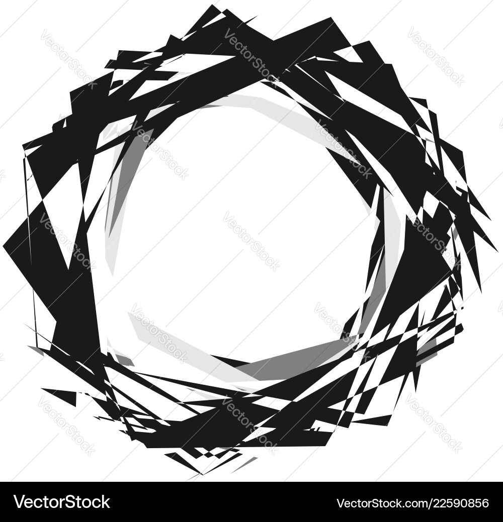 Geometric edgy shape pattern rough Vector Image