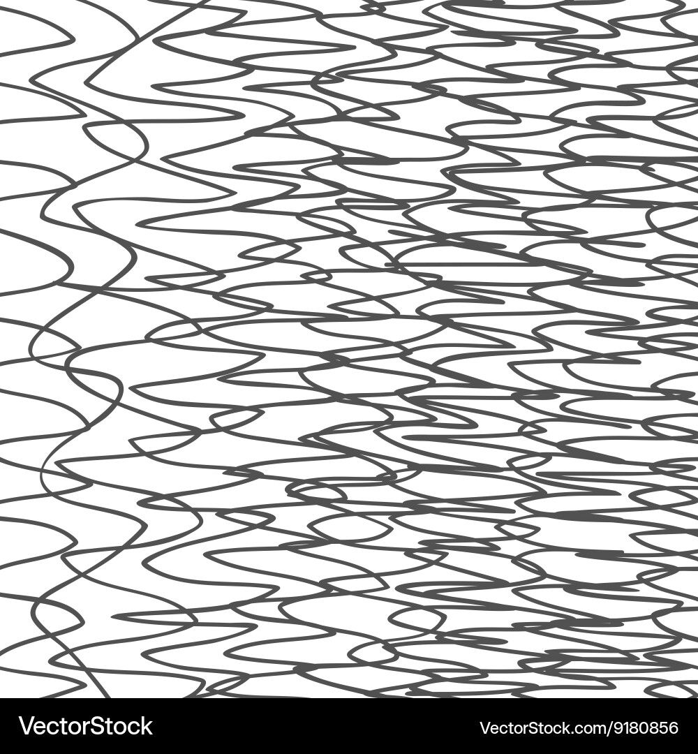 Hand drawn uneven scribble and irregular lines vector image