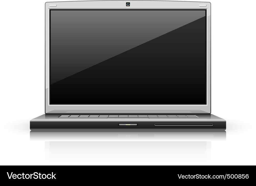 Moderne Laptop-Computer Vektorbild