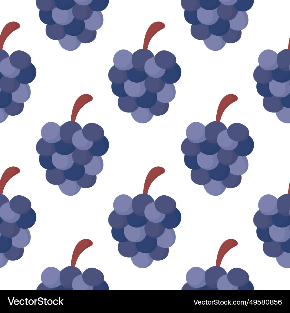 Seamless pattern of grapes Seamless pattern of grapes Vector Image