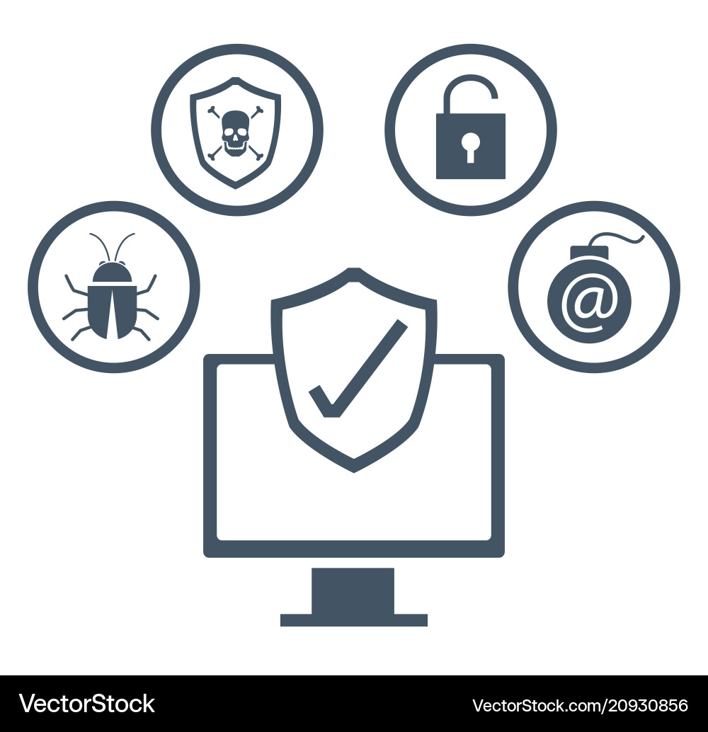 Set of security system symbols Vector Image