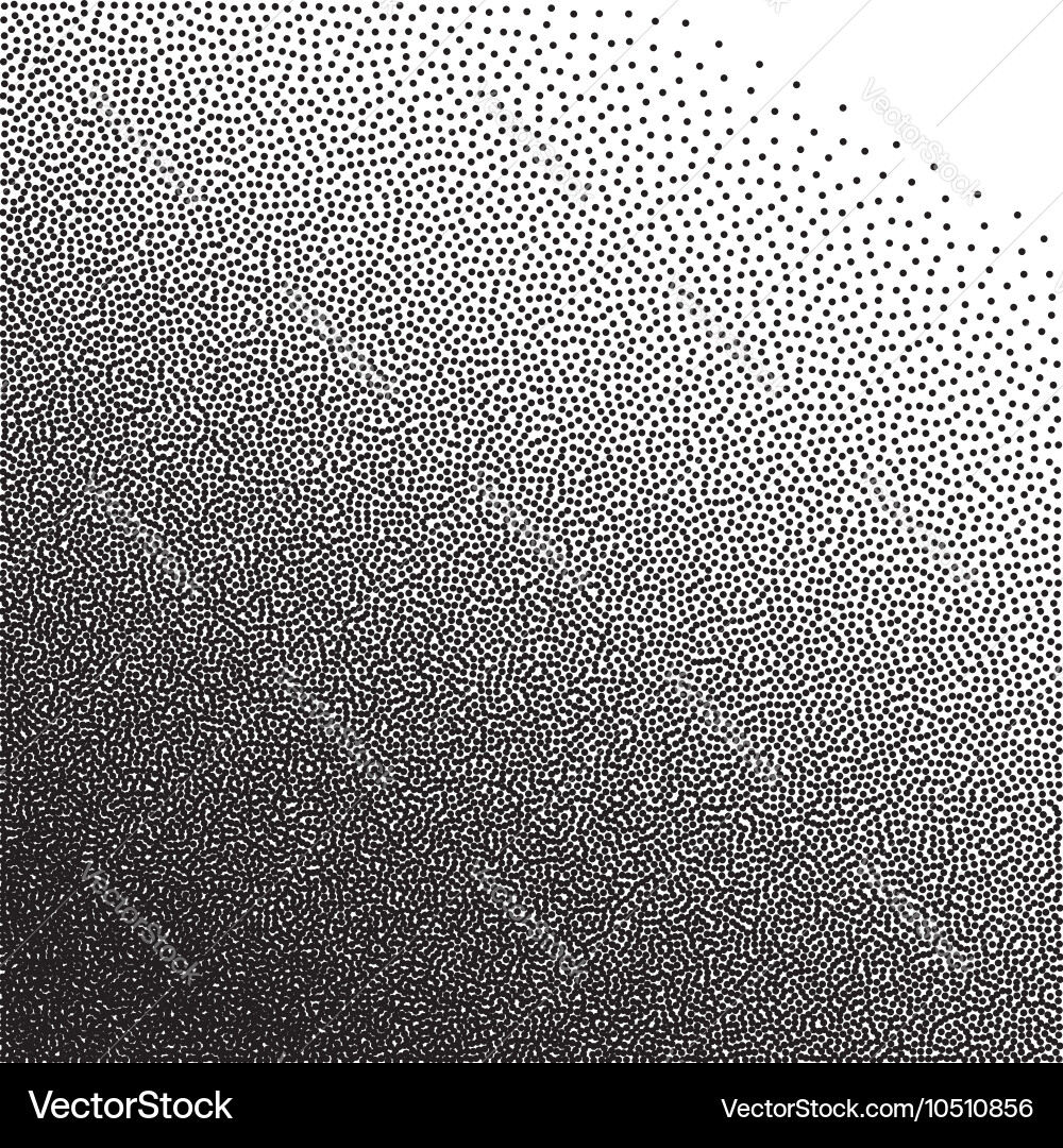 Stochastic raster halftone gradient print vector image