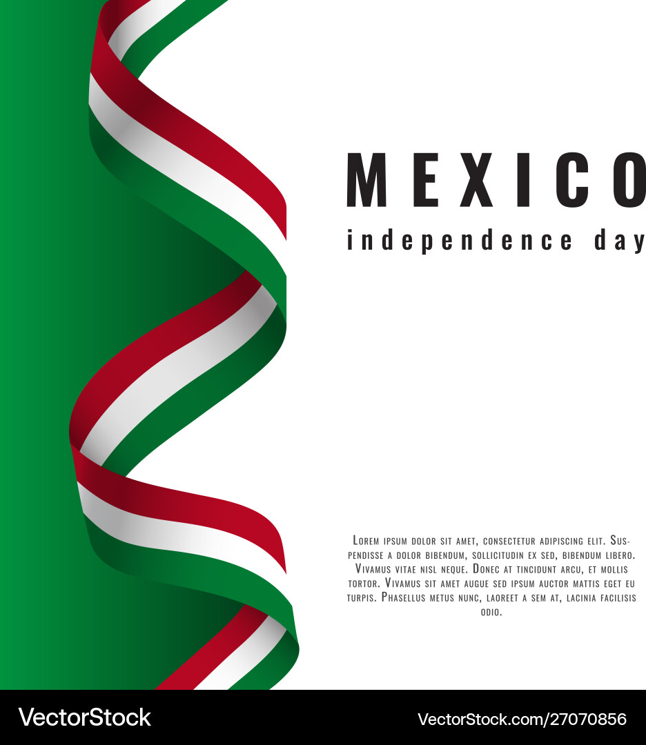 Viva mexico background with ribbon independence Viva mexico background with ribbon independence vector image