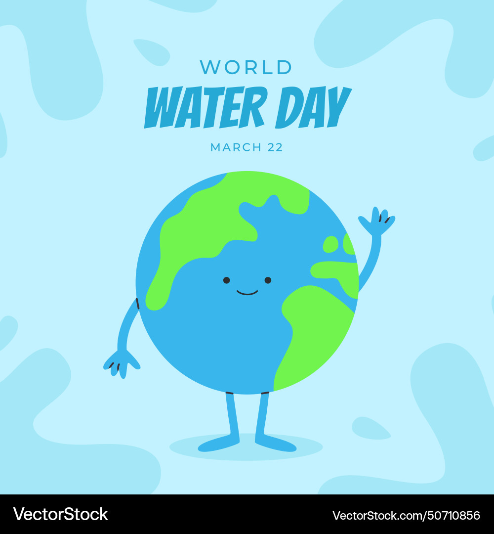 Water day poster Royalty Free Vector Image - VectorStock