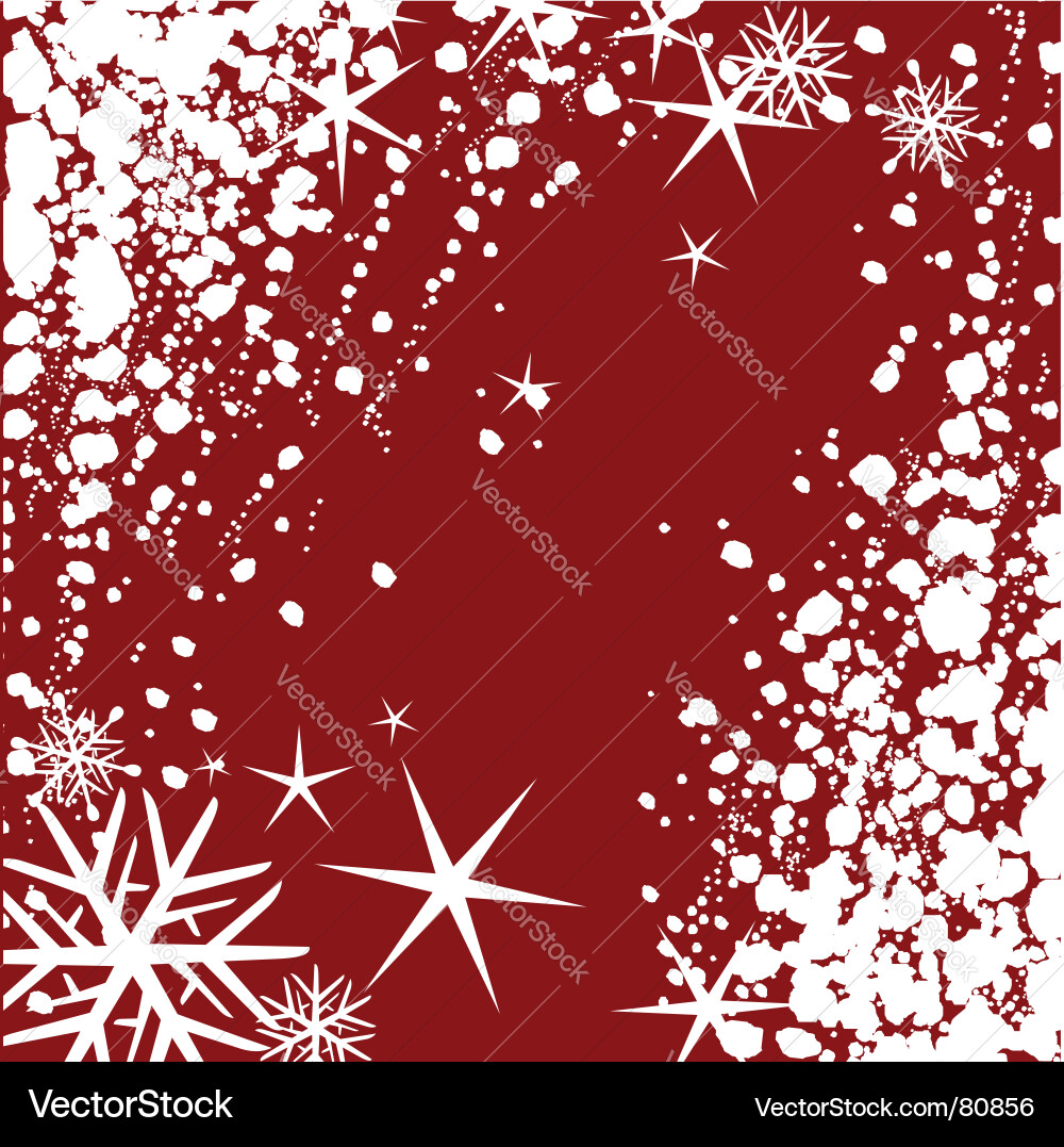 Winter Snowflake Background Vector Image