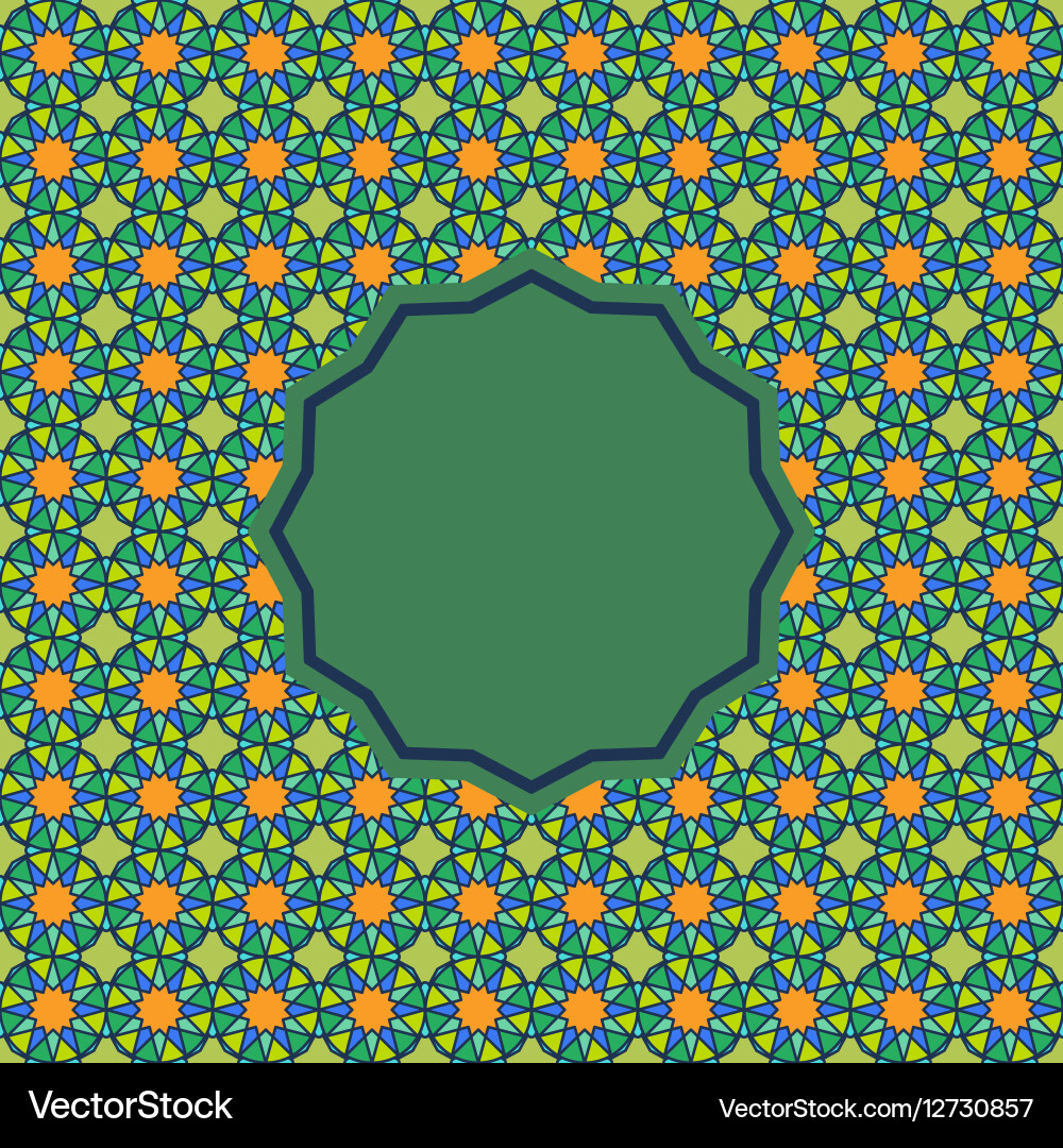 Abstract pattern in arabian style vector image