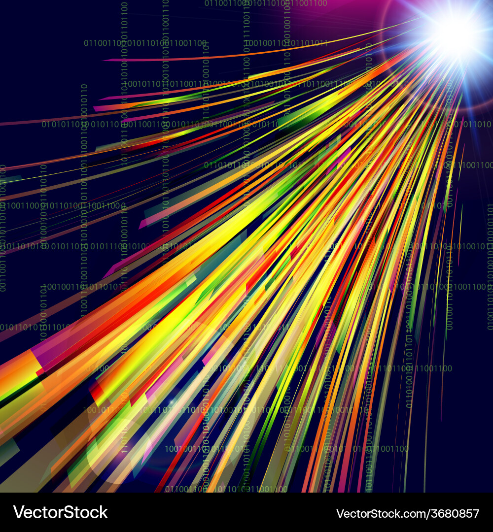 Abstract technology background with light effect vector image
