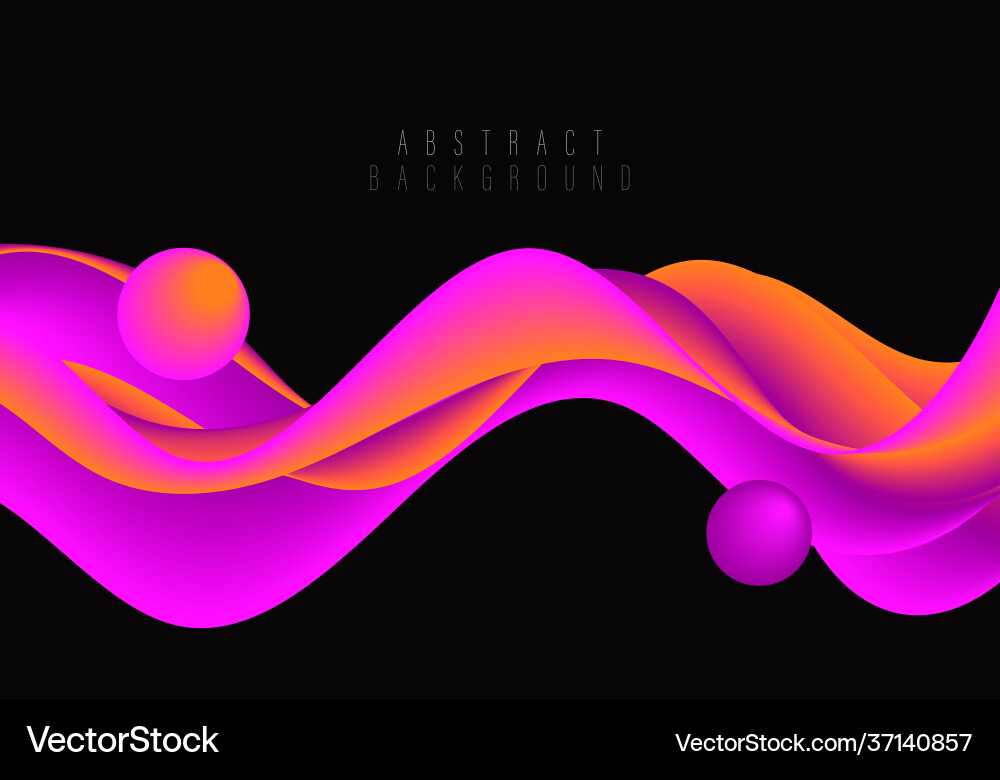 Abstract wave design element on dark Abstract wave design element on dark vector image