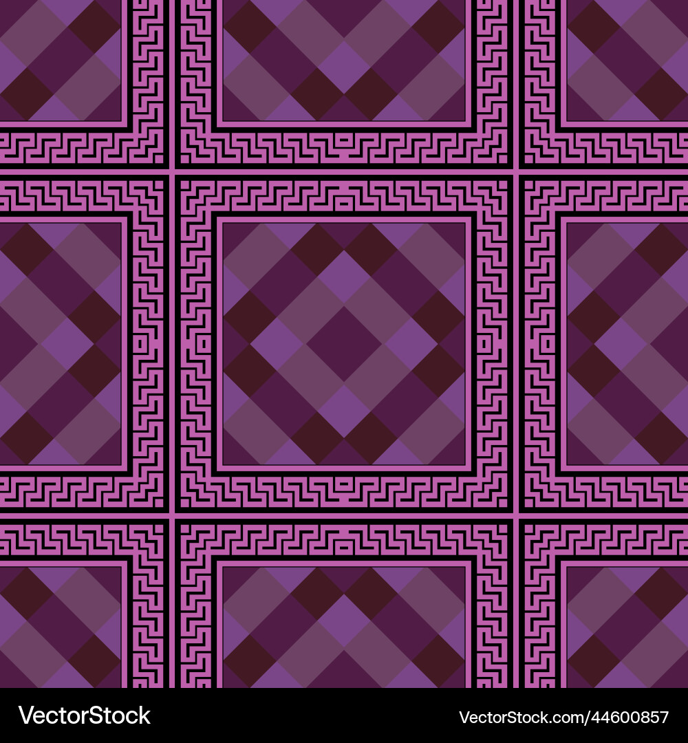 Checkered colorful seamless pattern zigzag Checkered colorful seamless pattern zigzag Vector Image