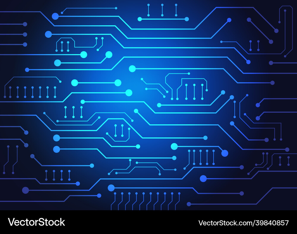 Circuit technology background with hi-tech digital Circuit technology background with hi-tech digital vector image