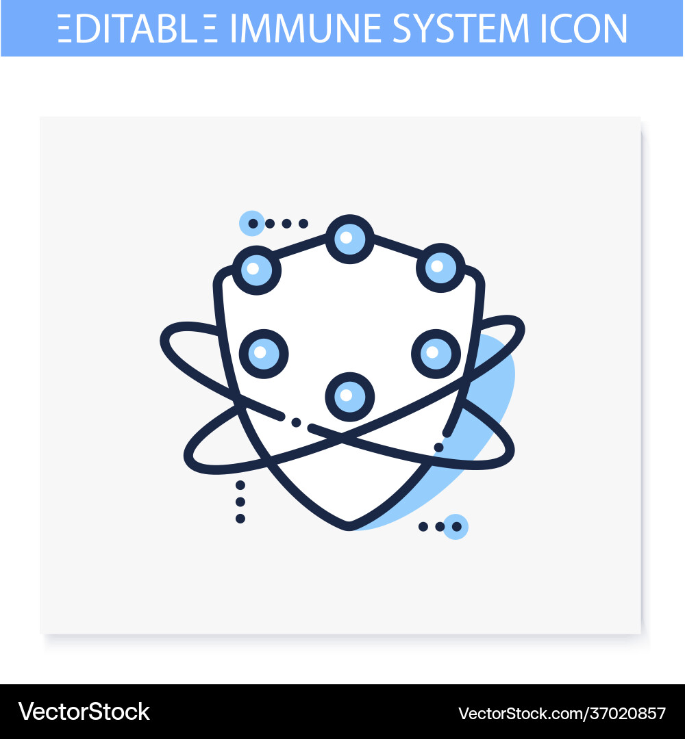 Complement system line icon Vector Image