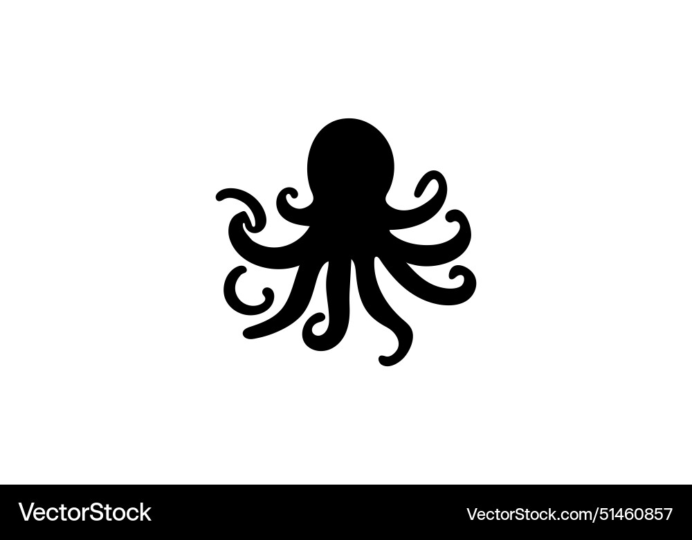 Create minimal style blanket octopus icon design Vector Image