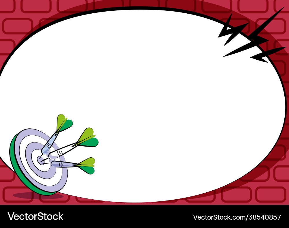 Presenting message hitting target concept Presenting message hitting target concept Vector Image