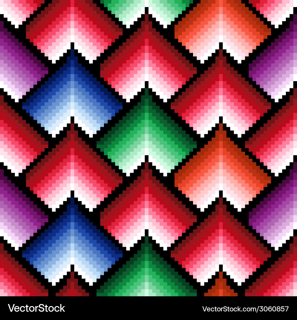 Seamless pattern with multicolor elements vector image