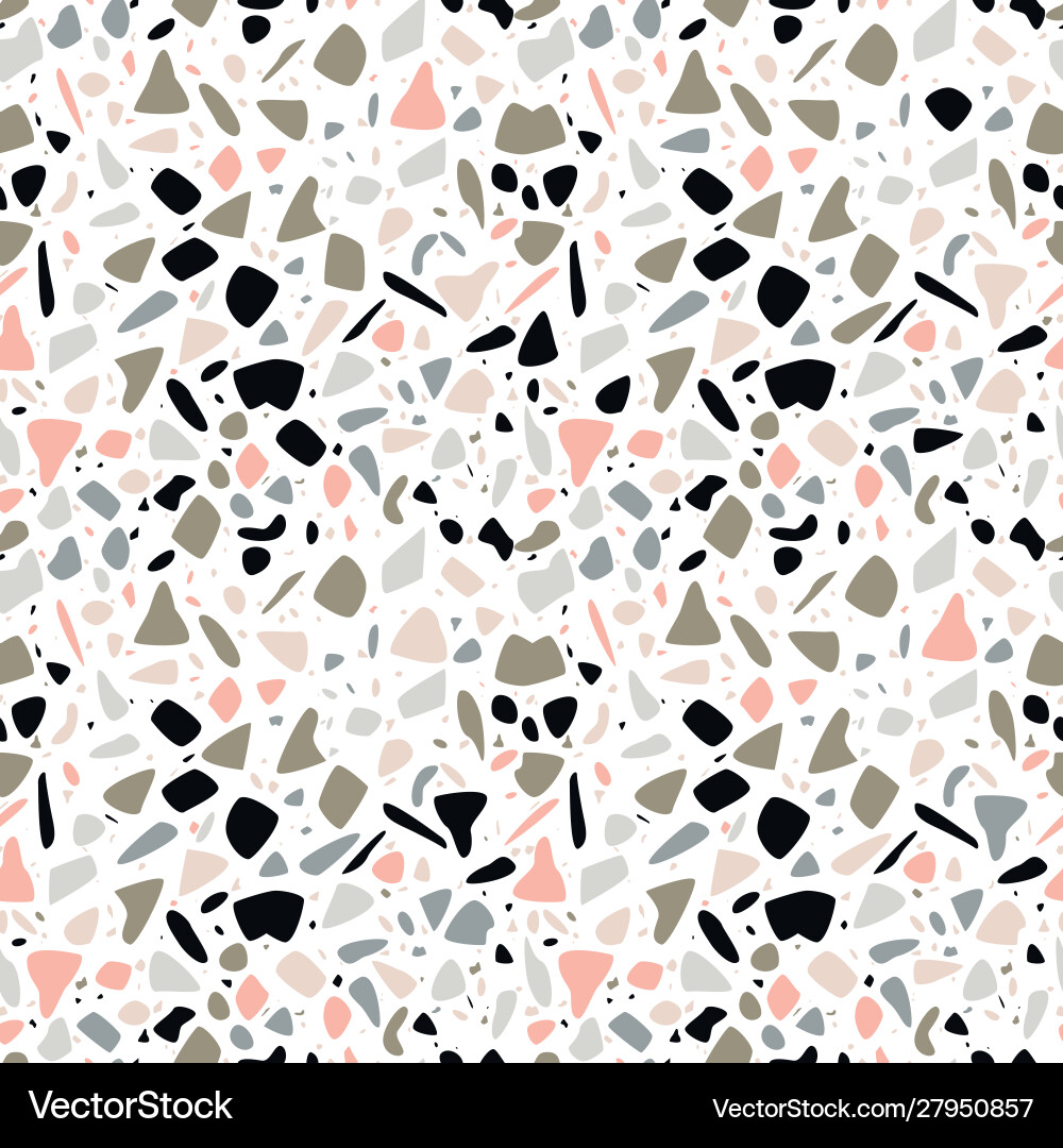 Terrazzo Seamless Pattern vector image