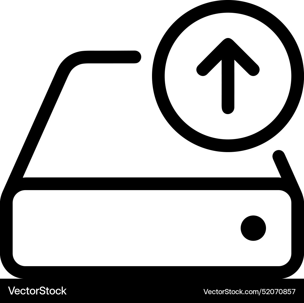 Upload outline icon symbol image Vector Image