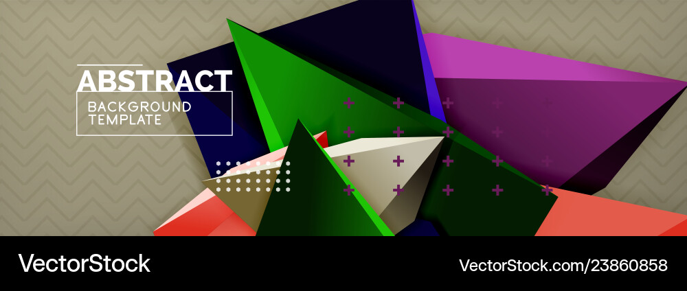 3d triangular minimal abstract background 3d triangular minimal abstract background vector image
