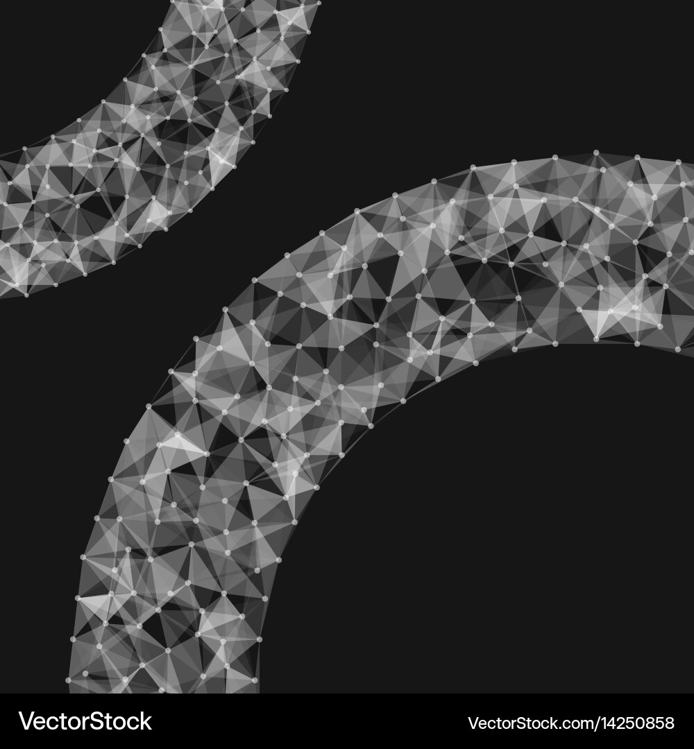 Abstract mesh background chaotically vector image