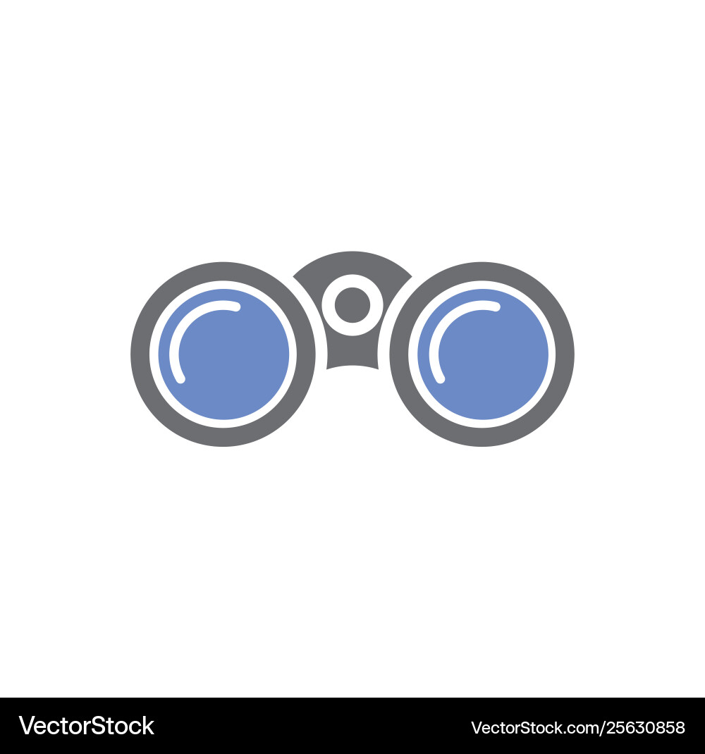 Binocular icon on background for graphic and web Binocular icon on background for graphic and web vector image