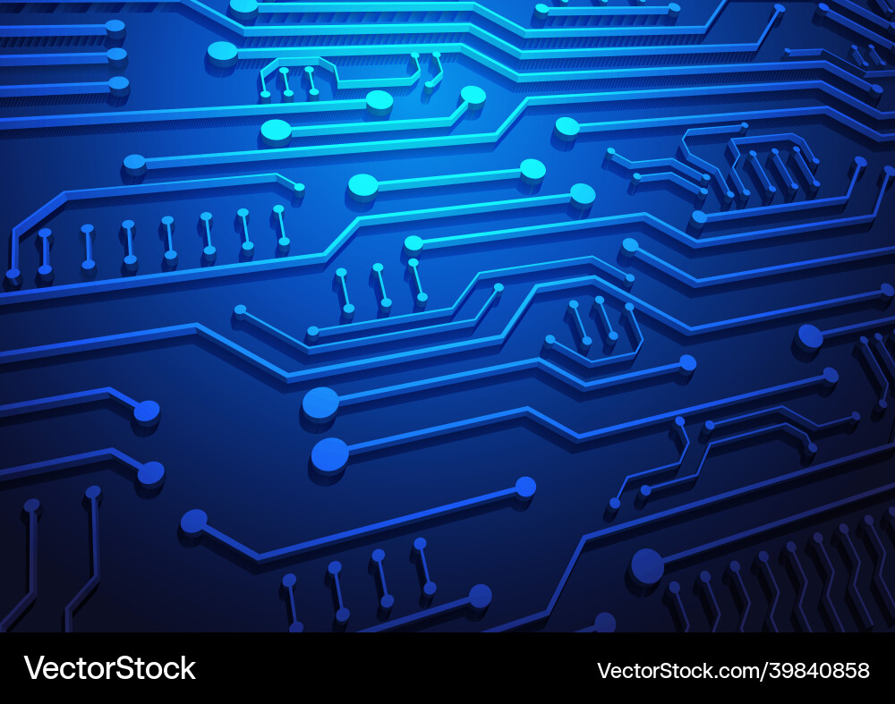 Circuit technology background with hi-tech digital Circuit technology background with hi-tech digital vector image