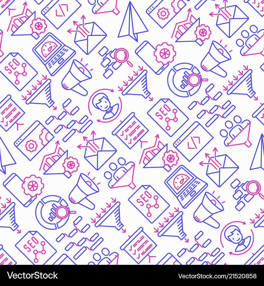 Conversion optimization seamless pattern Conversion optimization seamless pattern vector image