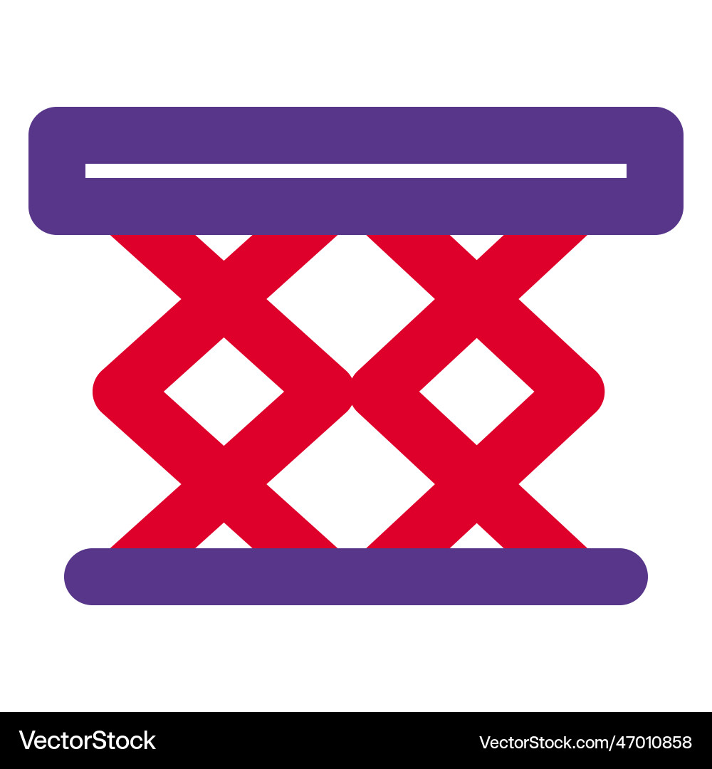 Folding table typically found in cafes Vector Image