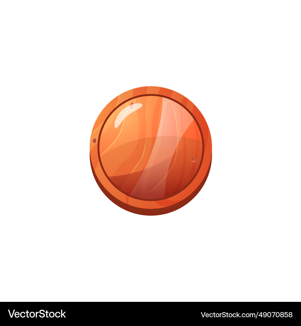 Game or website circle push button realistic Game or website circle push button realistic vector image