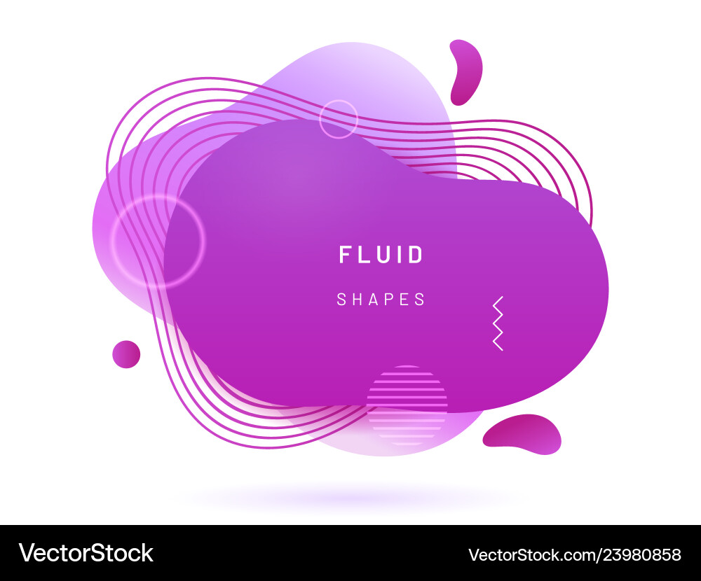 Liquid blob with lines and circle Liquid blob with lines and circle vector image