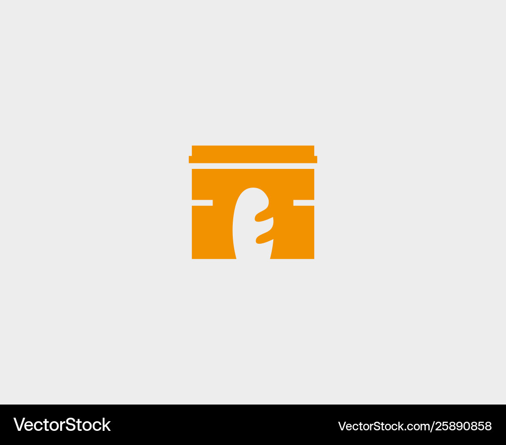 Paris Triumphbogen Bäckerei Brot Logo negativ Paris Triumphbogen Bäckerei Brot Logo negativ vektorbild