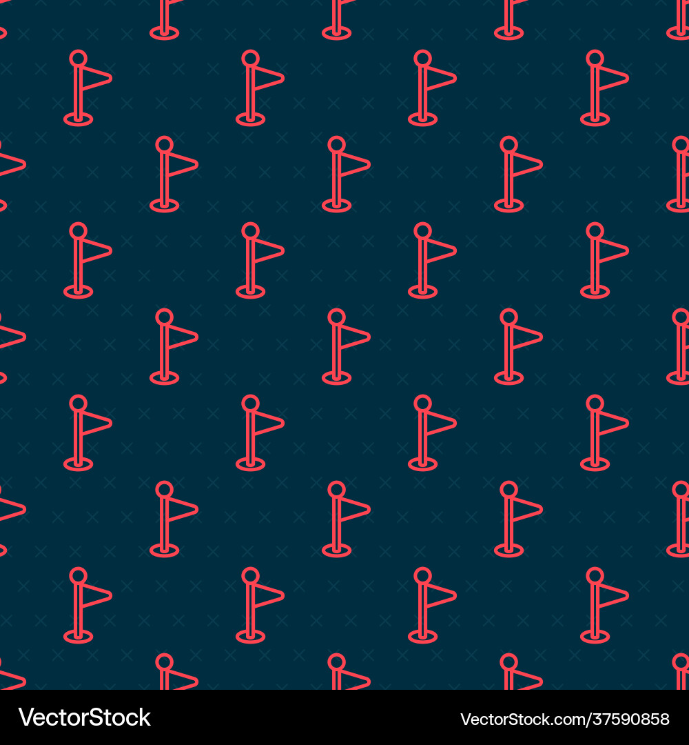 Red line flag icon isolated seamless pattern Red line flag icon isolated seamless pattern vector image
