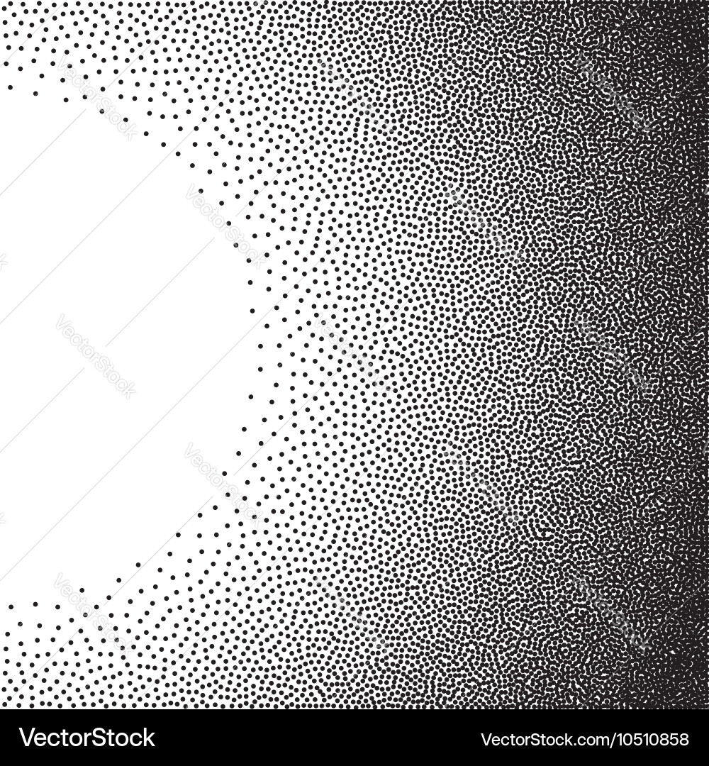Stochastic raster halftone gradient print Vector Image