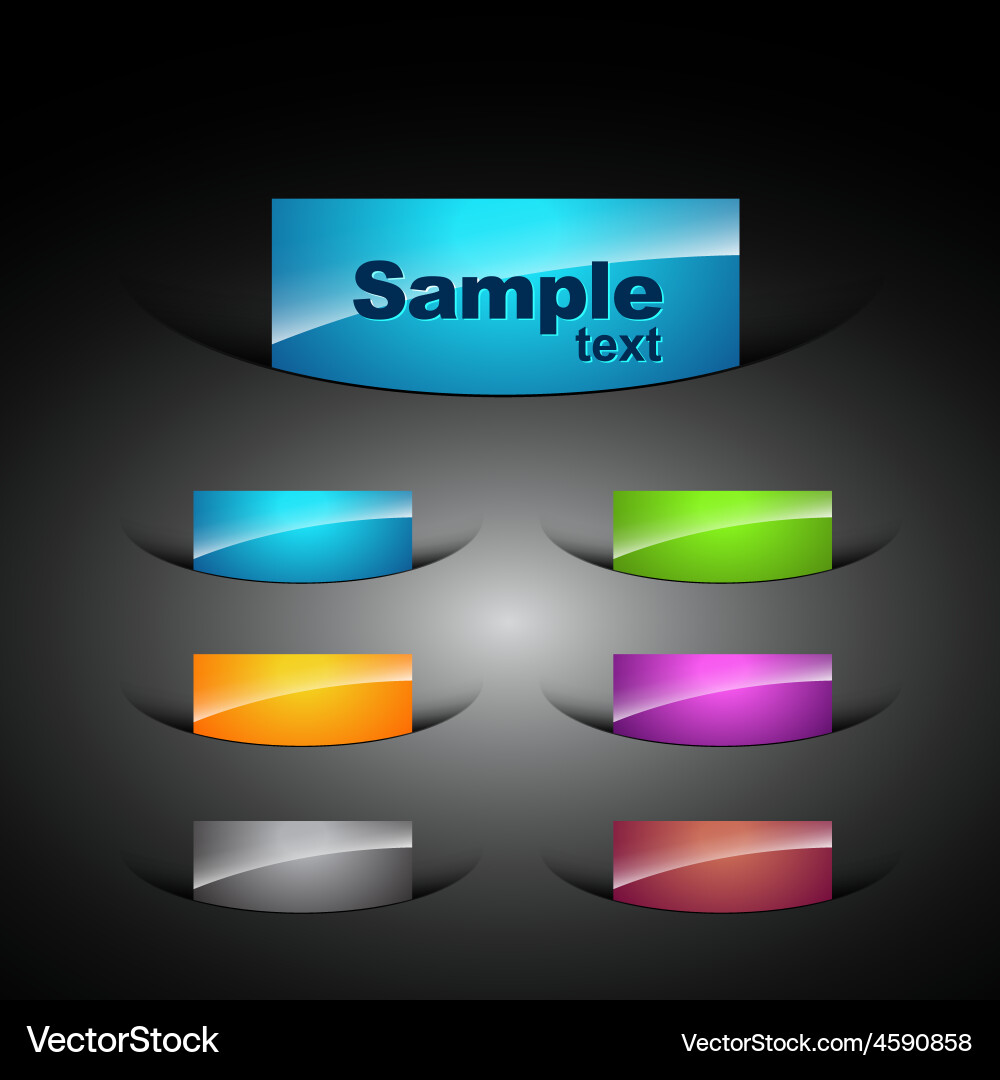 Style button vector image