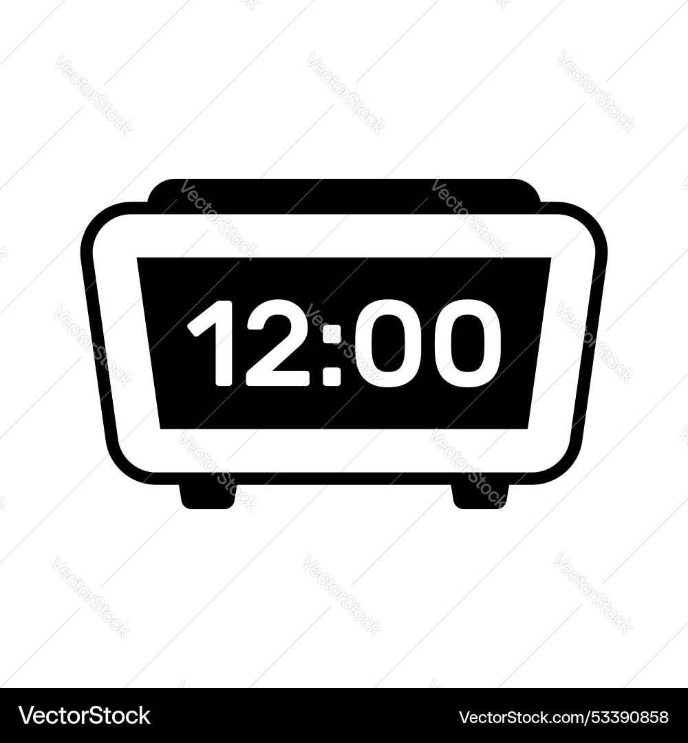 Table clock Vector Image