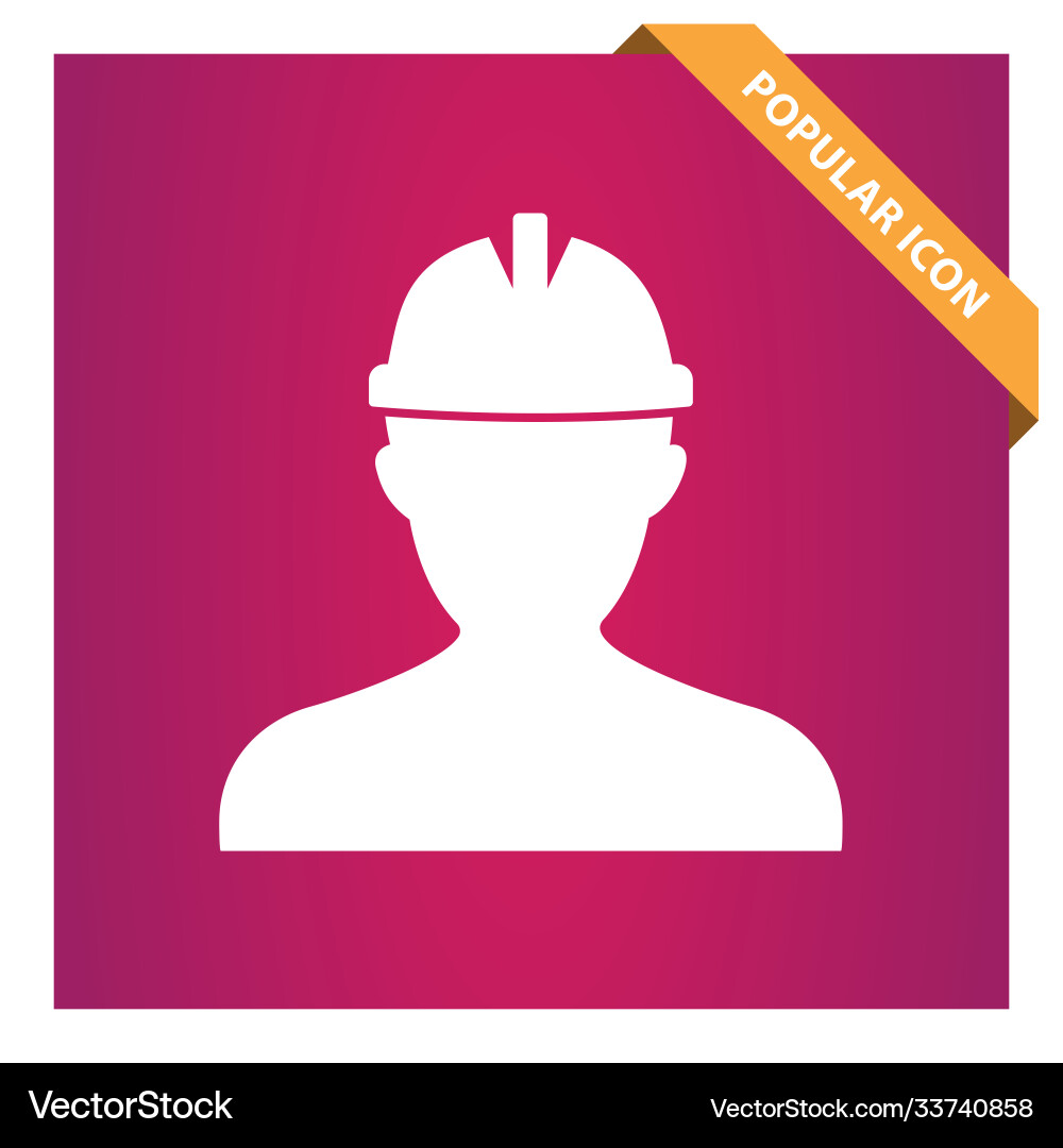 Worker icon for web and mobile Worker icon for web and mobile Vector Image