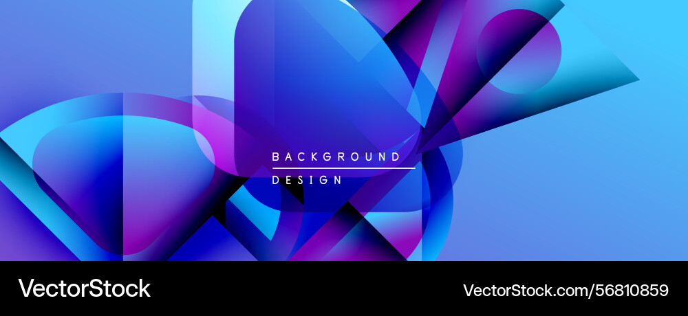 Abstract blue design overlapping shapes create Abstract blue design overlapping shapes create Vector Image