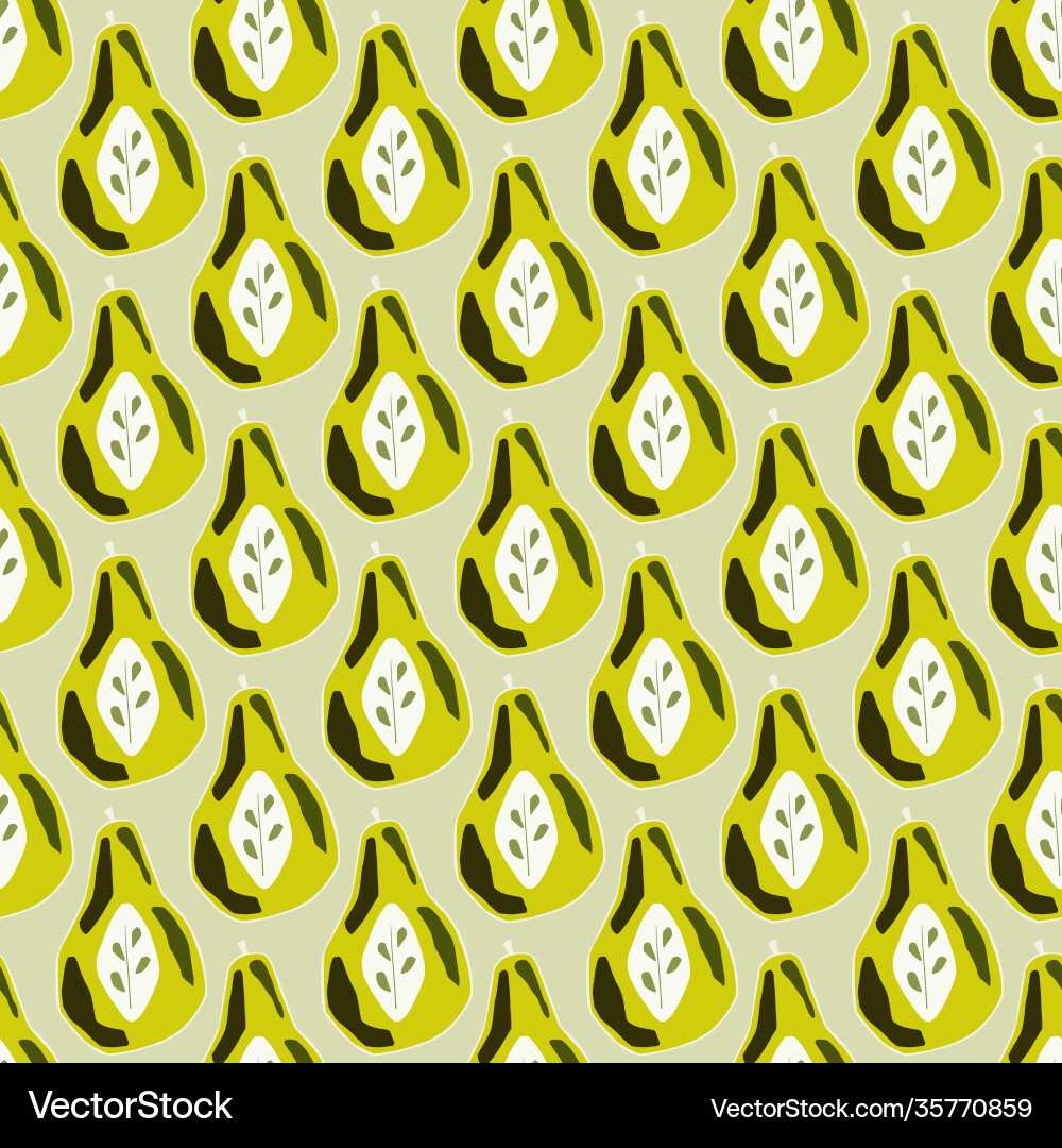 Abstract bright seamless pattern with little pear Abstract bright seamless pattern with little pear vector image