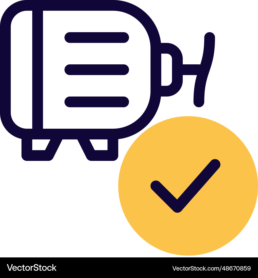 Dynamo checklist a collection of auto parts vector image