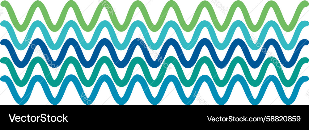 Fluid Wavy Lines Pattern Vector Image