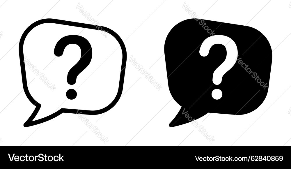 Interrogation icon set different style collection – Royalty-Free Vector ...