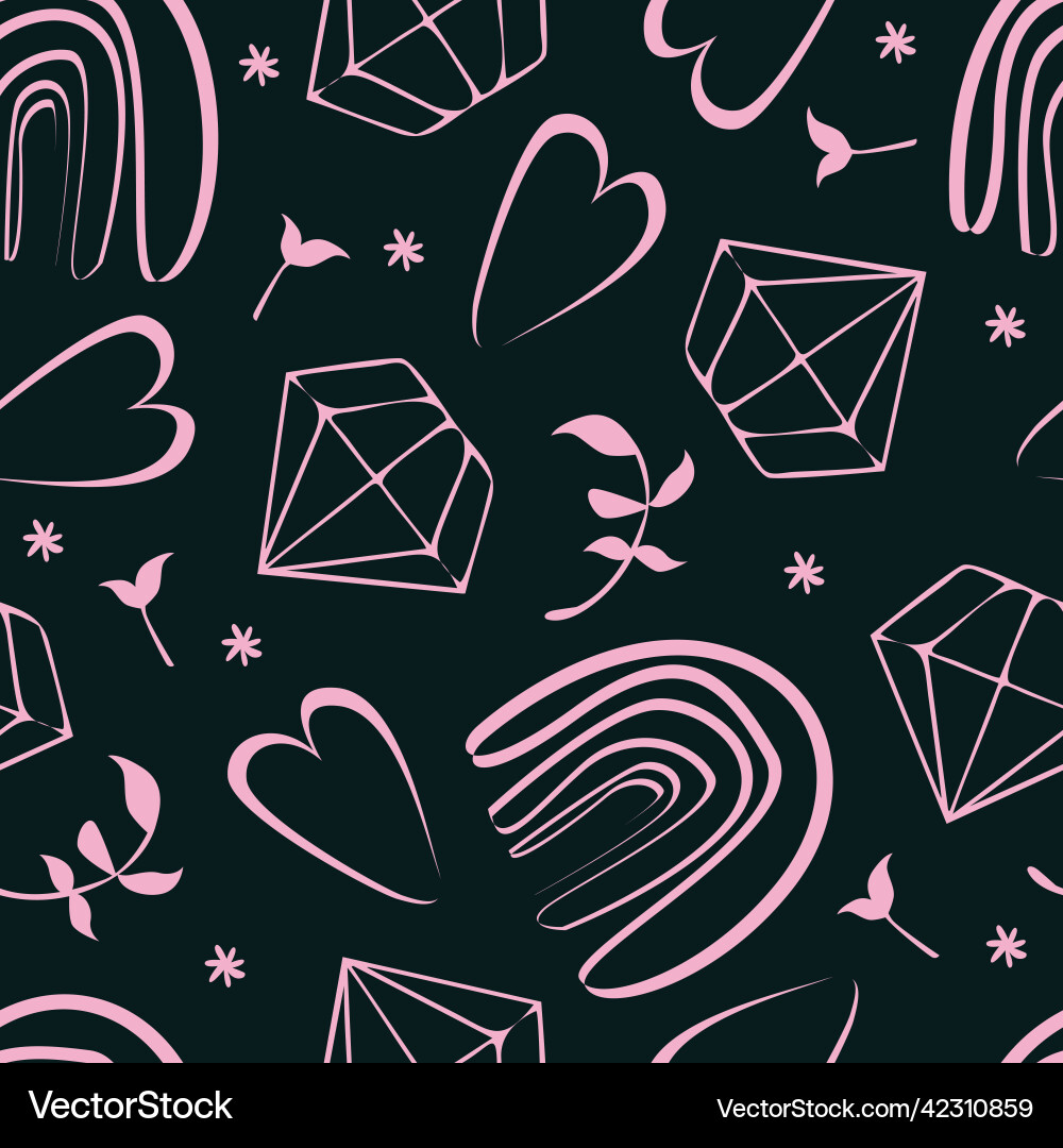 Modern minimalist boho pattern Modern minimalist boho pattern vector image