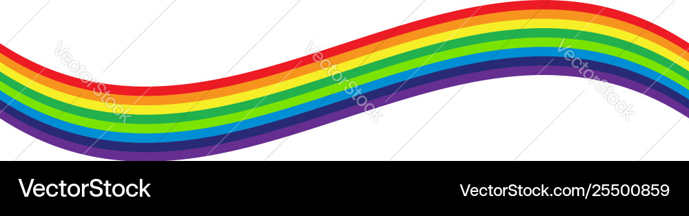 Rainbow element isolated on white distorted Rainbow element isolated on white distorted vector image