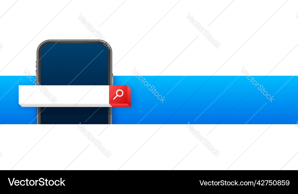 Search bar on screen element design set Vector Image