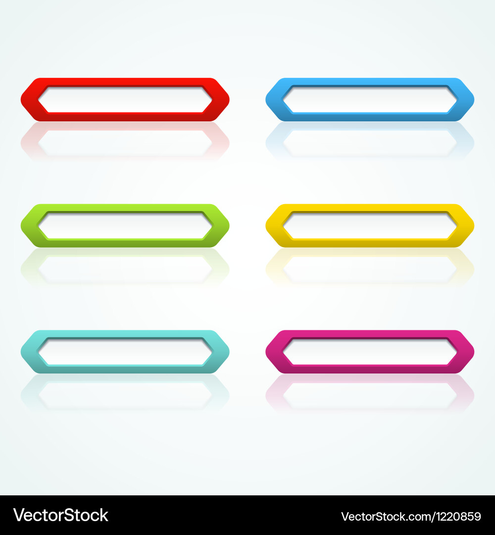 Web button set Vector Image