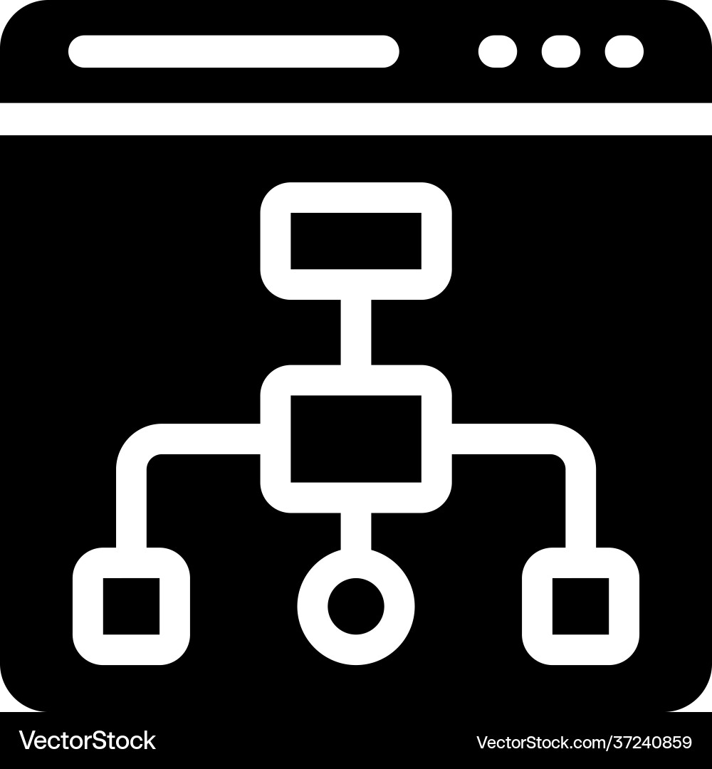 Web workflow vector image